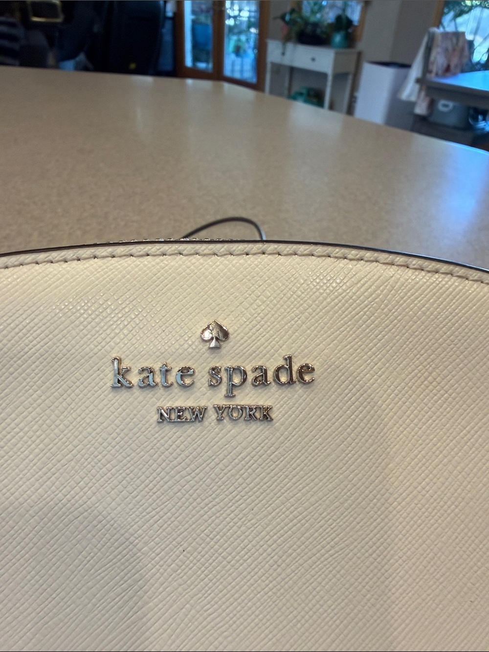 kate spade Cream Saffiano Dome Crossbody with Gold chain - Picture 11 of 14